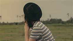 person looking at the sky