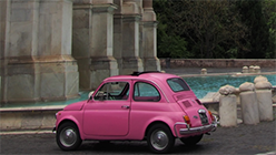 pink car
